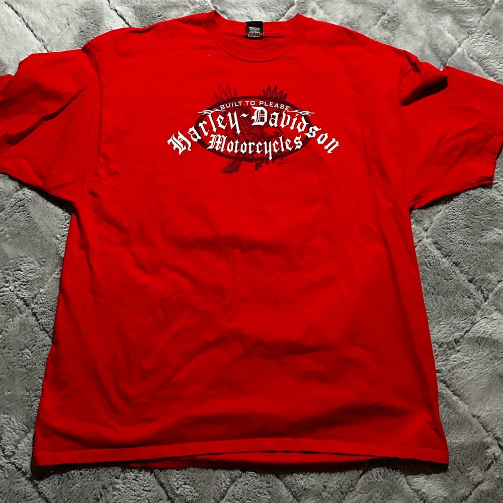 Red Harley Davidson San Antonio Texas Shirt